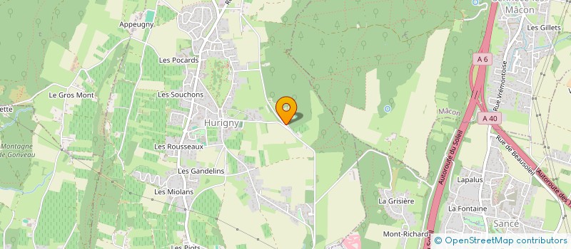 localisation de l'entreprise MADAME TATIANE GROSJEAN  HURIGNY