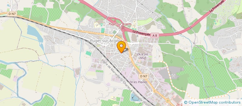 localisation de l'entreprise MADAME TATSIANA FEDARUK  PUGET-SUR-ARGENS