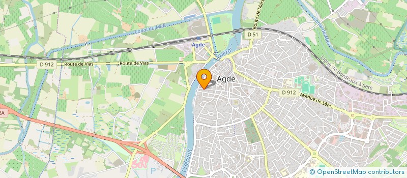 localisation de l'entreprise MADAME TATSIANA KATCHANKA  AGDE