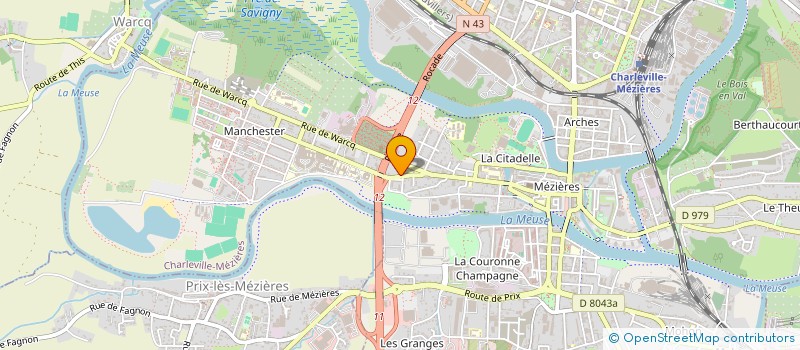 localisation de l'entreprise MADAME TATYANA ZAMIRALOVA  CHARLEVILLE-MEZIERES