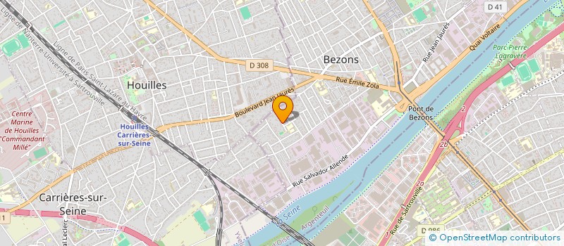 localisation de l'entreprise MADAME TAWANCHAI CHANTHAWONG  BEZONS