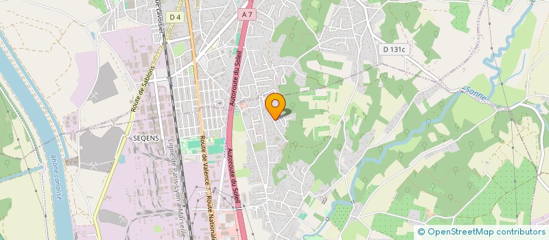 localisation de l'entreprise MADAME TAYANE DA SILVA  SALAISE-SUR-SANNE