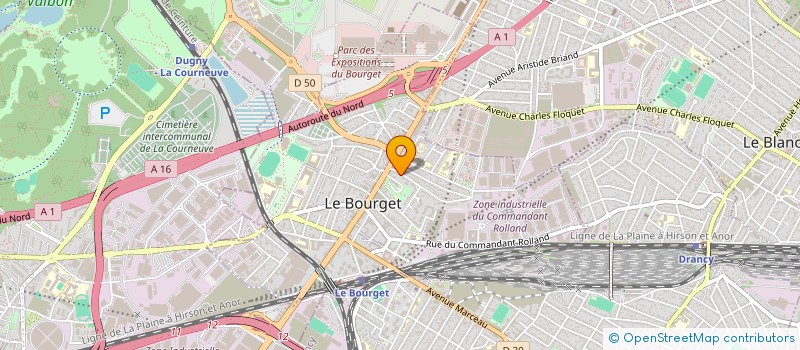 localisation de l'entreprise MADAME TAYNARA LOUREIRO DE ALMEIDA  LE BOURGET