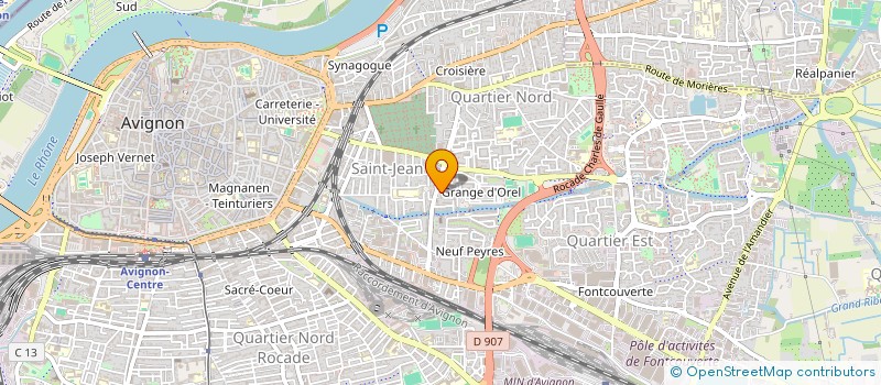 localisation de l'entreprise MADAME TCHENY TOURE  AVIGNON