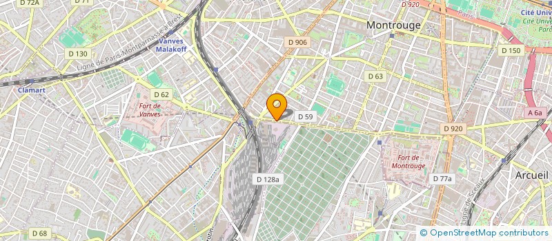 localisation de l'entreprise MADAME TCHUEKIA TCHATCHET  MONTROUGE