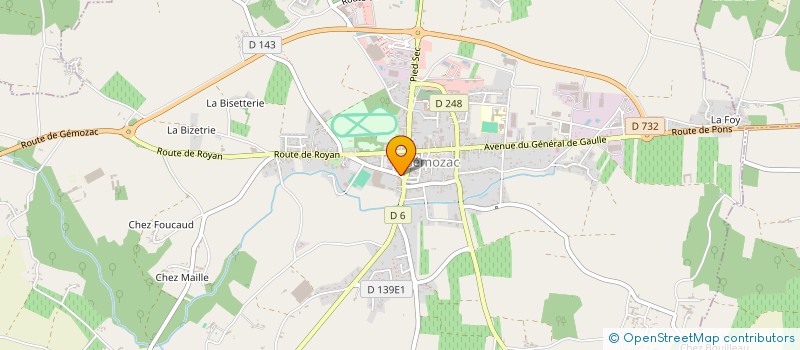 localisation de l'entreprise MADAME TEA MAILHARROU  GEMOZAC