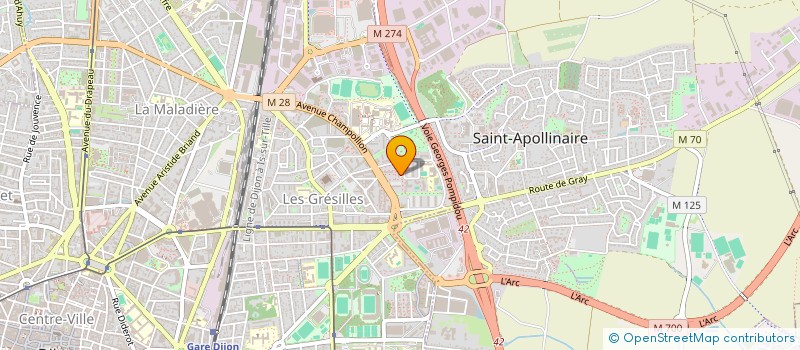 localisation de l'entreprise MADAME TEEYAH BELLONE à DIJON