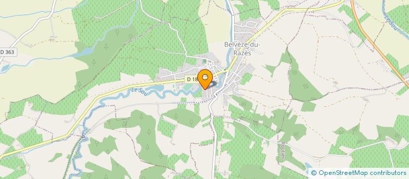 localisation de l'entreprise MADAME TEGAN WOODBRIDGE  BELVEZE-DU-RAZES