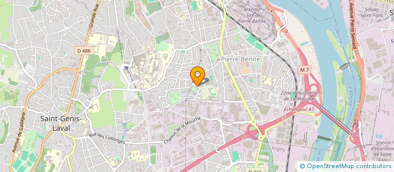 localisation de l'entreprise MADAME TEHMINA AVETISYAN  OULLINS-PIERRE-BENITE