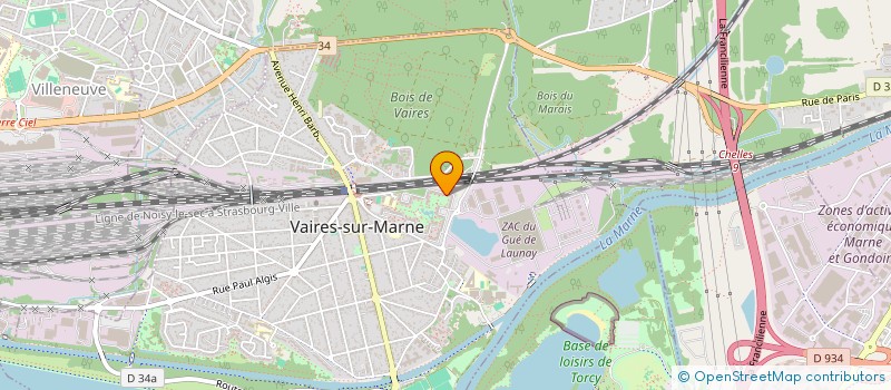 localisation de l'entreprise MADAME TEILA SAYAH  VAIRES-SUR-MARNE