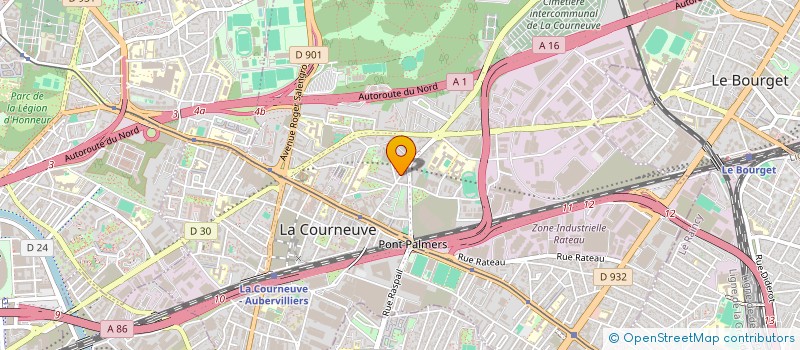 localisation de l'entreprise MADAME TEIMA LABOU à LA COURNEUVE