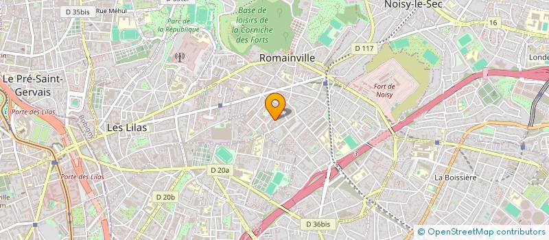 localisation de l'entreprise MADAME TEISSYA ROY  ROMAINVILLE