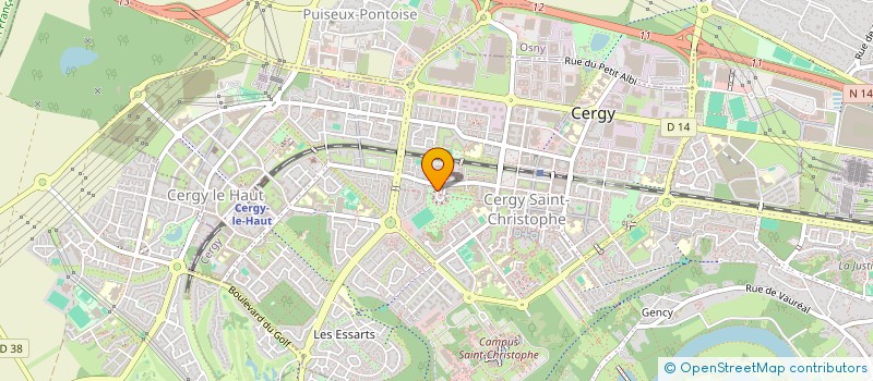 localisation de l'entreprise MADAME TELDJA FARES  CERGY