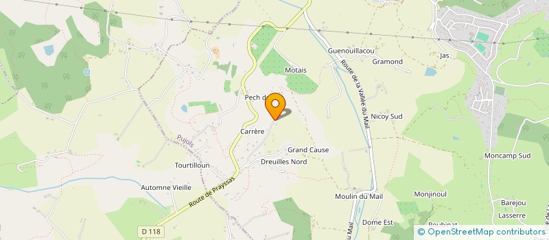 localisation de l'entreprise MADAME TELIA SALIA ROBIN  PUJOLS