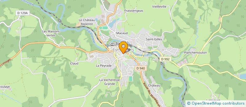 localisation de l'entreprise MADAME TELMA AUGUSTO  EYMOUTIERS