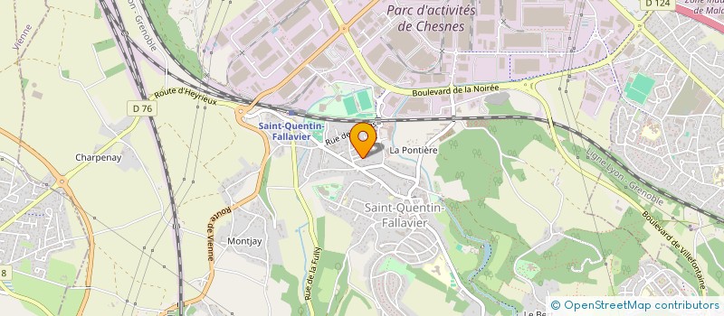 localisation de l'entreprise MADAME TELMA CAIADO à SAINT-QUENTIN-FALLAVIER