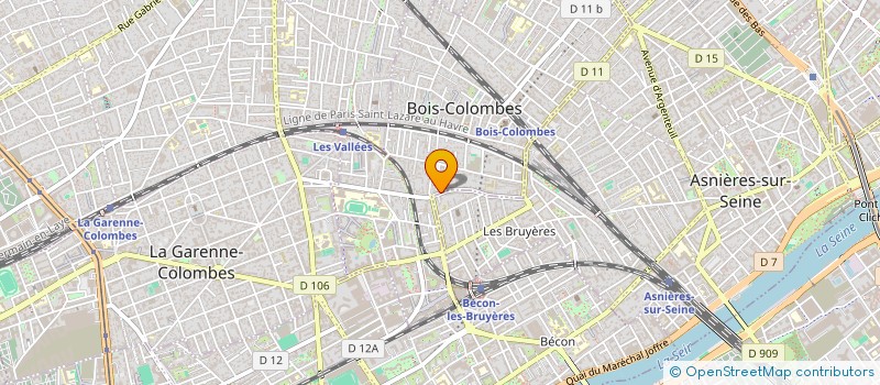 localisation de l'entreprise MADAME TEMATAI PIECHAUD à BOIS-COLOMBES