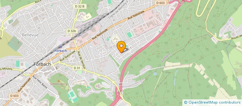 localisation de l'entreprise MADAME TEMMY WETZ à FORBACH