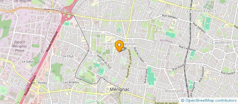 localisation de l'entreprise MADAME TEMONNAHIN TCHINOIA  MERIGNAC