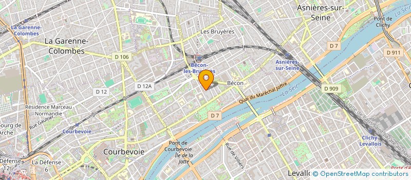 localisation de l'entreprise MADAME TENG ZHANG à COURBEVOIE