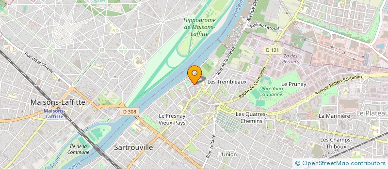 localisation de l'entreprise MADAME TENIN DIAWARA  SARTROUVILLE