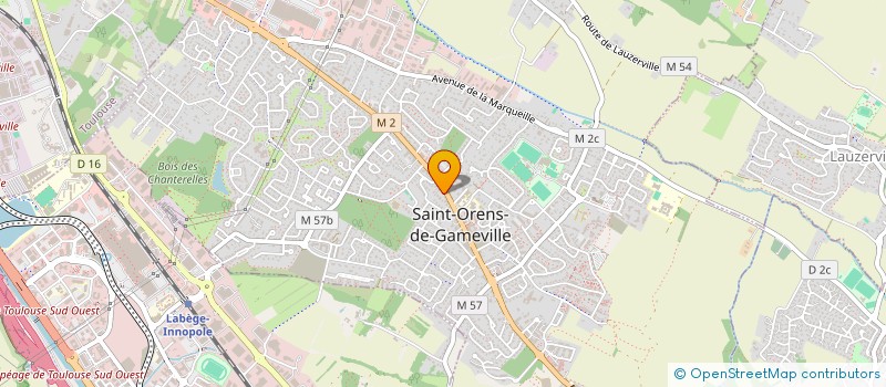 localisation de l'entreprise MADAME TENING NDIAYE  SAINT-ORENS-DE-GAMEVILLE