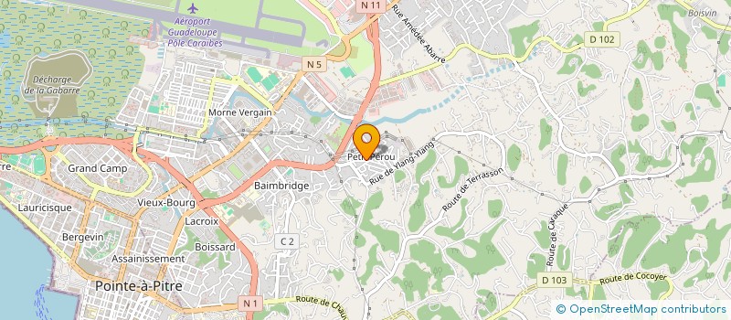 localisation de l'entreprise MADAME TENISSIA CESAR  LES ABYMES