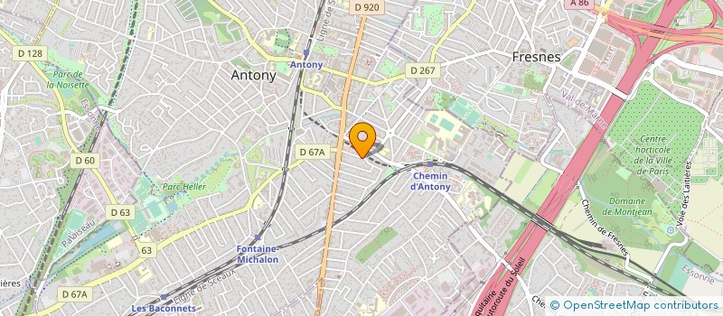 localisation de l'entreprise MADAME TENISTOCLE MILANI à ANTONY