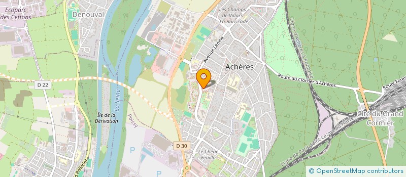 localisation de l'entreprise MADAME TENZIN KARMA TSANG  ACHERES