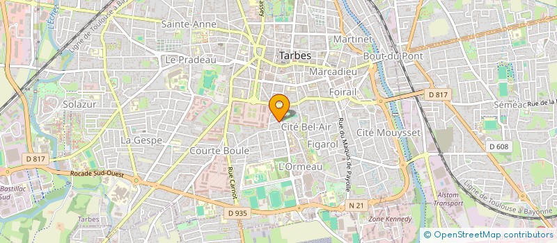 localisation de l'entreprise MADAME TERESA CALVO IGLESIAS  TARBES