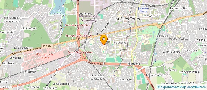 localisation de l'entreprise MADAME TERESITA INSAUSTI IGLESIAS  JOUE-LES-TOURS