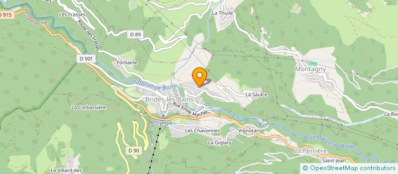 localisation de l'entreprise MADAME TEREZIA GAZDA  BRIDES-LES-BAINS