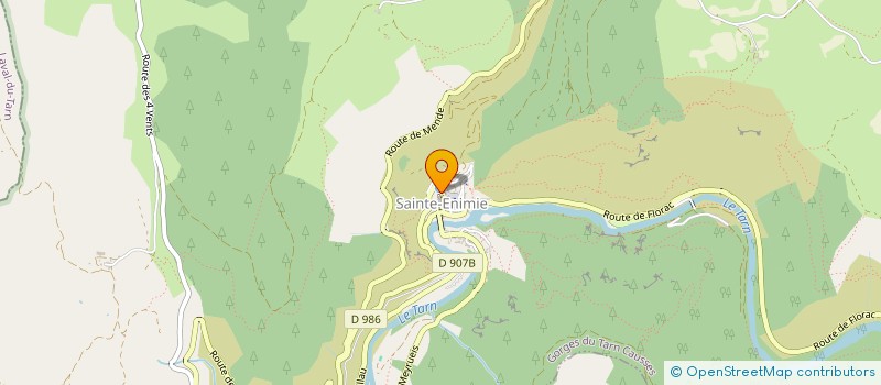 localisation de l'entreprise MADAME TESSA BAUDRY  GORGES DU TARN CAUSSES