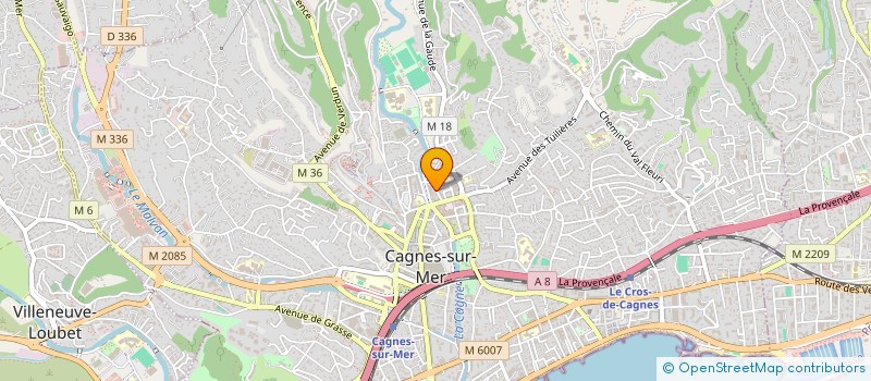 localisation de l'entreprise MADAME TESSA LANDRA  CAGNES-SUR-MER