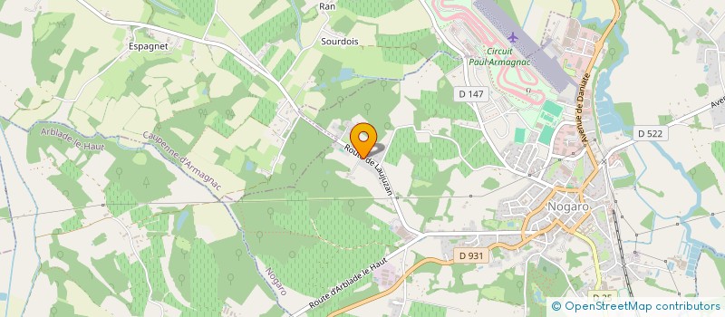 localisation de l'entreprise MADAME TESSAH ANDRIANJAFITRIMO  NOGARO