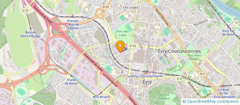 localisation de l'entreprise MADAME TESSIE TRENADO à EVRY-COURCOURONNES