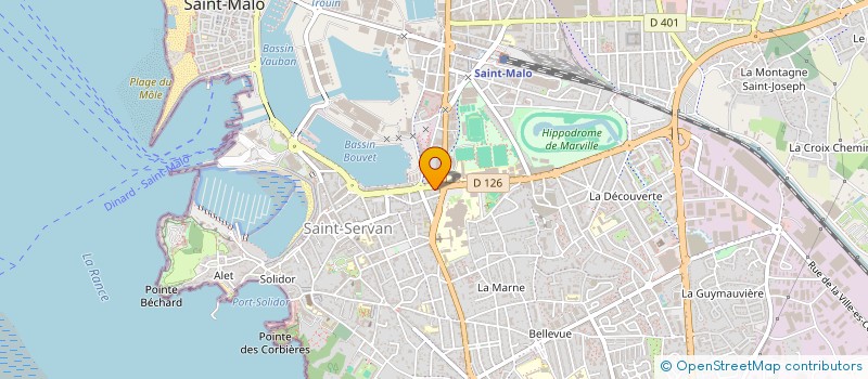 localisation de l'entreprise MADAME TETIANA KOSORUKOVA à SAINT-MALO