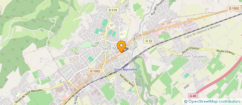 localisation de l'entreprise MADAME TETIANA KURINOVA  SAINT-MARCELLIN