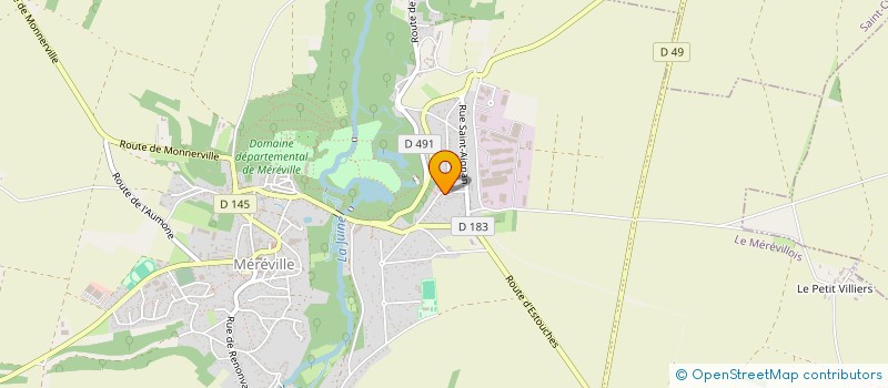 localisation de l'entreprise MADAME TEUNTJE MARIA VOGEL  LE MEREVILLOIS