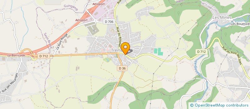 localisation de l'entreprise MADAME TEVY MAHE  TREMUSON