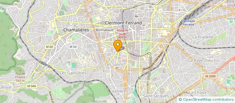 localisation de l'entreprise MADAME THAIS BONVIN  CLERMONT-FERRAND