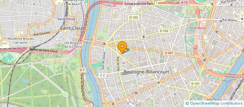 localisation de l'entreprise MADAME THAIS BOONE à BOULOGNE-BILLANCOURT