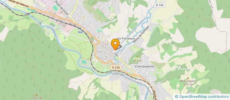 localisation de l'entreprise MADAME THAIS BRUYERE  DIE