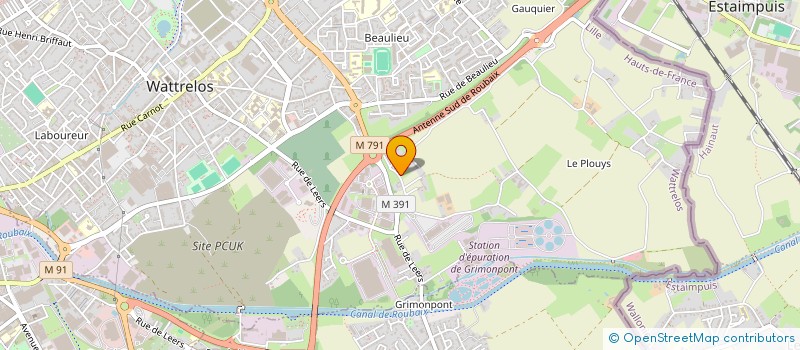 localisation de l'entreprise MADAME THAIS CHIKHAOUI  WATTRELOS