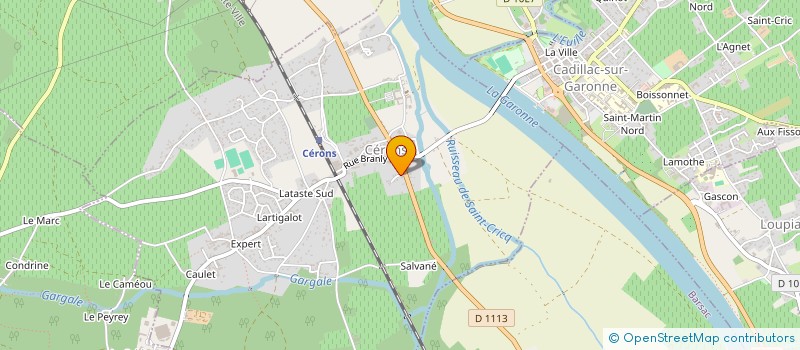 localisation de l'entreprise MADAME THAIS JAUMOUILLIE  CERONS