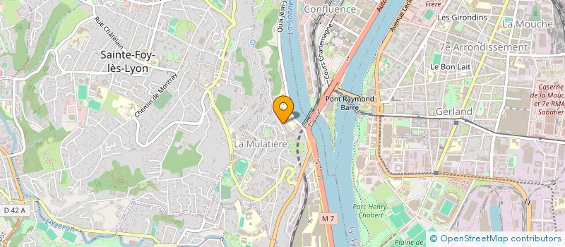 localisation de l'entreprise MADAME THAIS LASCOMBE  LA MULATIERE