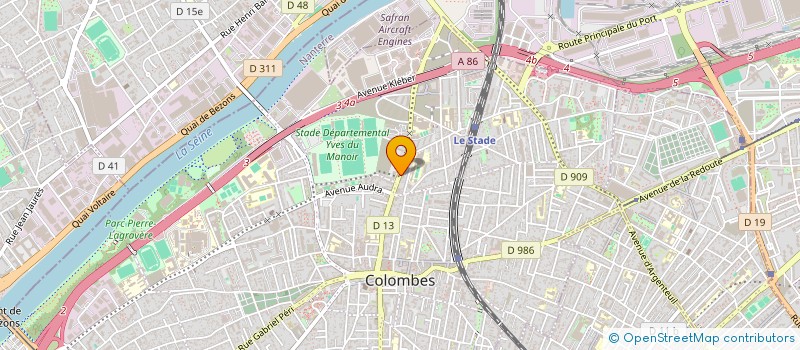 localisation de l'entreprise MADAME THAIS LAURENT à COLOMBES