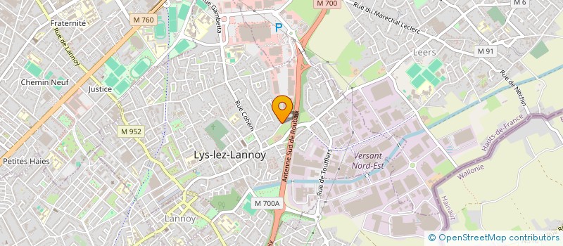 localisation de l'entreprise MADAME THAIS LOUGUET  LYS-LEZ-LANNOY