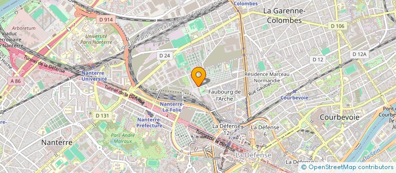 localisation de l'entreprise MADAME THAIS MORET  COURBEVOIE