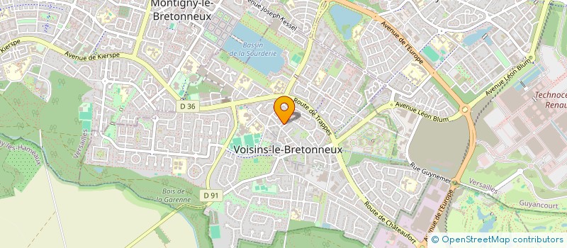 localisation de l'entreprise MADAME THALIA FLOQUET  VOISINS-LE-BRETONNEUX
